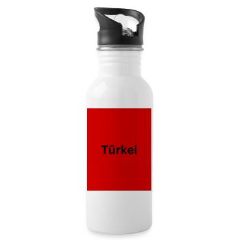 Turkey - Water bottle with straw - white - Right