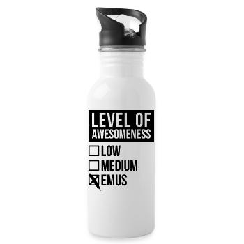 Emu - Water bottle with straw - white - Right