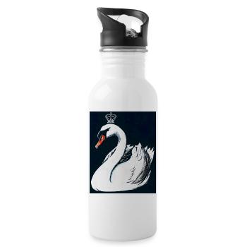 Swan - Water bottle with straw - white - Right