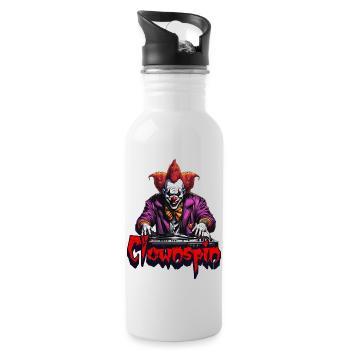 Clownspin - Trinkflasche mit integriertem Trinkhalm - Weiß - Rechts