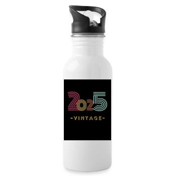 2025 Vintage - Water bottle with straw - white - Right