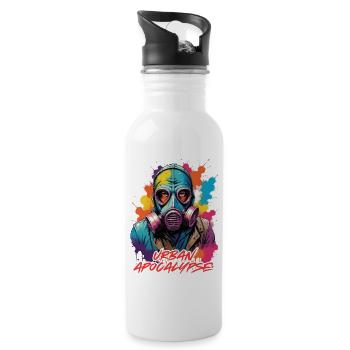 Urban Apocalypse - Water bottle with straw - white - Right