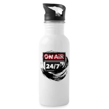 ON AIR Festival Version - Trinkflasche mit integriertem Trinkhalm - Weiß - Rechts