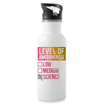 science - Gourde avec paille intégrée - blanc - Droite