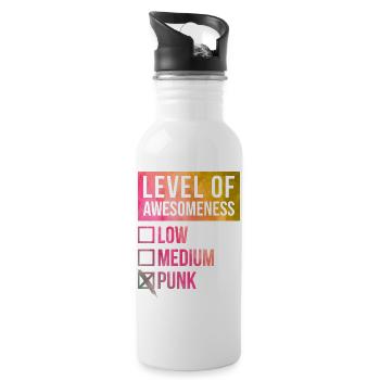 Punk - Water bottle with straw - white - Right