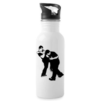 Krav Maga / Arts Martiaux / Autodéfense - Gourde avec paille intégrée - blanc - Droite