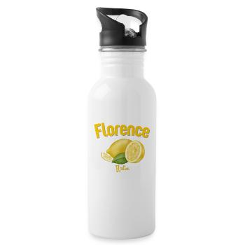 Florence - Italy - Tuscany - Travel - Holidays - Water bottle with straw - white - Right