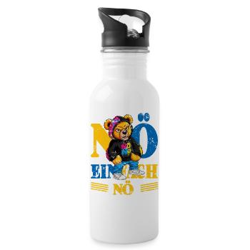 Grumpy Bear - Water bottle with straw - white - Right