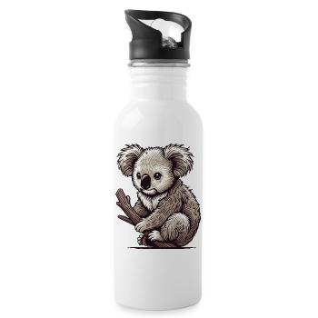 Koala - Water bottle with straw - white - Right