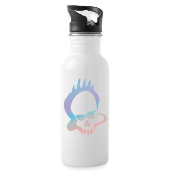 Logo Mansi Venice - Trinkflasche mit integriertem Trinkhalm - Weiß - Rechts