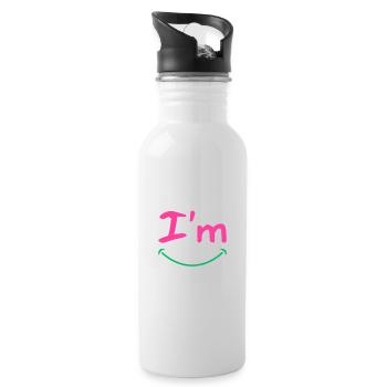 I’m 😊 - Water bottle with straw - white - Right