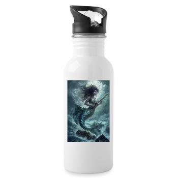 Sirène Mythologie Mythe Cadeau - Gourde avec paille intégrée - blanc - Droite