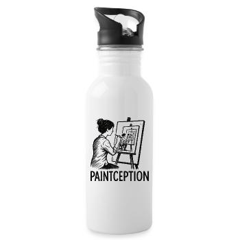 Paintception - Water bottle with straw - white - Right