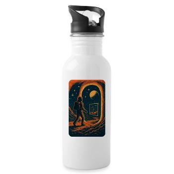 Astonishing Voyage - Water bottle with straw - white - Right