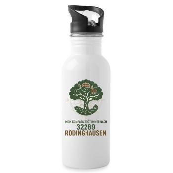 My compass shows Rödinghausen - Water bottle with straw - white - Right