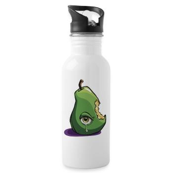tears of pears - Water bottle with straw - white - Right