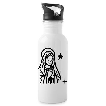 Sainte Marie - Trinkflasche mit integriertem Trinkhalm - Weiß - Rechts