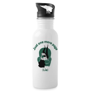 Just One More (Lie) - Water bottle with straw - white - Right