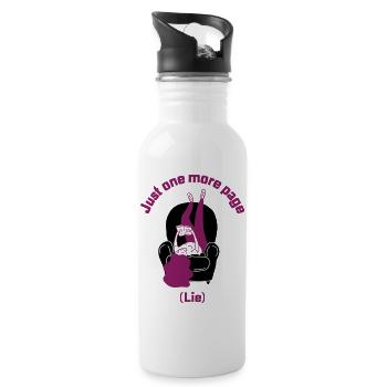 Just One More (Lie) - Water bottle with straw - white - Right