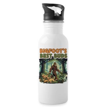 Bigfoot’s Best Buds Forest Dog Walk - Gourde avec paille intégrée - blanc - Droite