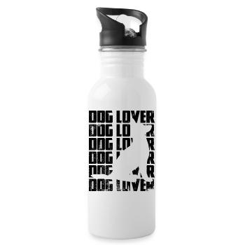 Snowboarders - Water bottle with straw - white - Right