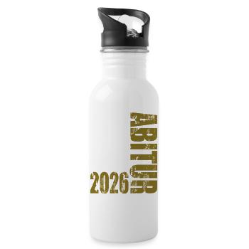 Abitur 2026 - Gourde avec paille intégrée - blanc - Droite