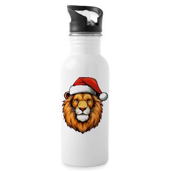 Leo Christmas - Gourde avec paille intégrée - blanc - Droite