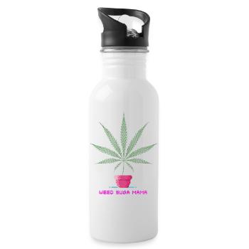 Weed Suga Mama - Water bottle with straw - white - Right