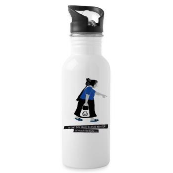 AJERŠEKA  - Trinkflasche mit integriertem Trinkhalm - Weiß - Rechts