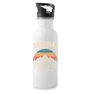 Mai 1968 – Legende der Gipfel und Berge - Trinkflasche mit integriertem Trinkhalm - Weiß - Rechts