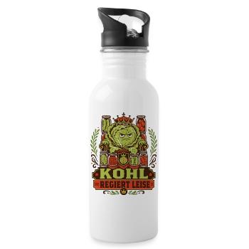 Kohl rules quietly - Water bottle with straw - white - Right