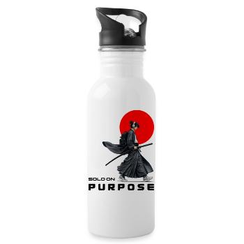 Urban Ronin | Solo On Purpose - Water bottle with straw - white - Right