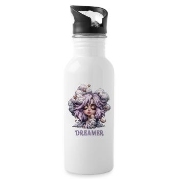 Cadeau des étoiles Dreamer Chibi Clouds - Gourde avec paille intégrée - blanc - Droite