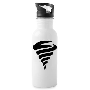tornado - Water bottle with straw - white - Right