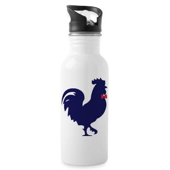The French coq - Gourde avec paille intégrée - blanc - Droite