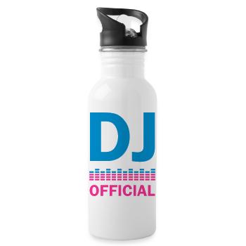 dj official - Water bottle with straw - white - Right