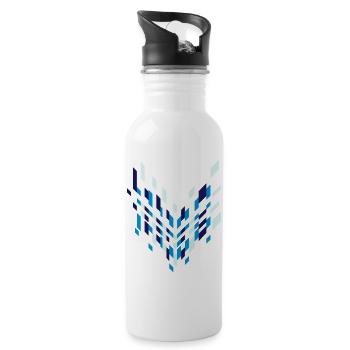 Graphic arrow - Water bottle with straw - white - Right