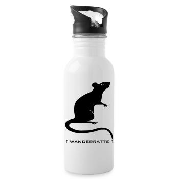 Rat mouse rodent rodents Rattus brown rat animal - Water bottle with straw - white - Right