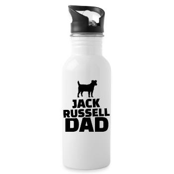 Jack Russell Papa - Gourde avec paille intégrée - blanc - Droite