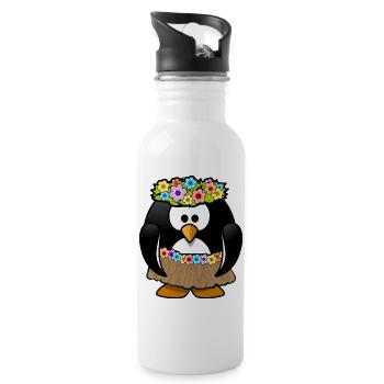 Ola on vacation in Hawaii - Water bottle with straw - white - Right