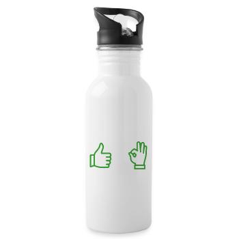 Trust me - Water bottle with straw - white - Right