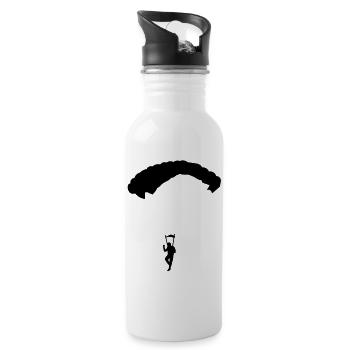 fallschirm_2 - Water bottle with straw - white - Right