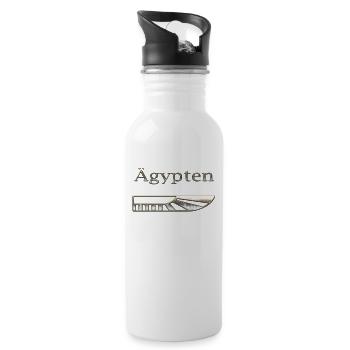 Ägypten 72 - Trinkflasche mit integriertem Trinkhalm - Weiß - Rechts