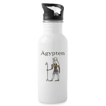 Ägypten 77 - Trinkflasche mit integriertem Trinkhalm - Weiß - Rechts