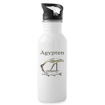 Ägypten 85 - Trinkflasche mit integriertem Trinkhalm - Weiß - Rechts
