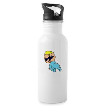 infant - Water bottle with straw - white - Right