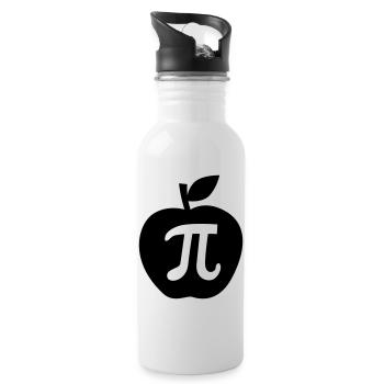 pi - Trinkflasche mit integriertem Trinkhalm - Weiß - Rechts