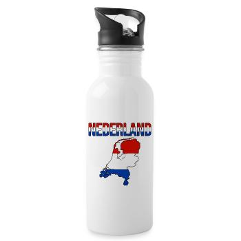Netherlands Netherlands - Water bottle with straw - white - Right