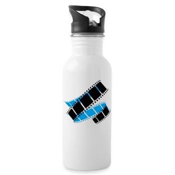 Filmrolle - Water bottle with straw - white - Right