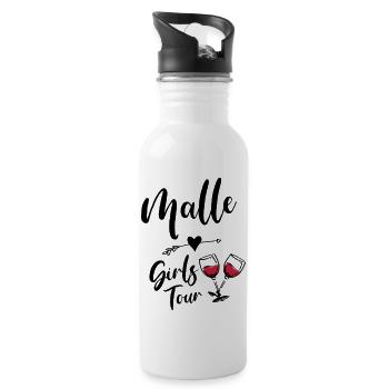 malle girls tour - Trinkflasche mit integriertem Trinkhalm - Weiß - Rechts